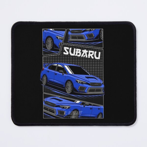 Item preview, Subaru WRX STI Blue JDM Automotive Poster Art designed and sold by AnibalProsacco.