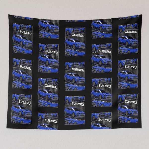 Item preview, Subaru WRX STI Blue JDM Automotive Poster Art designed and sold by AnibalProsacco.