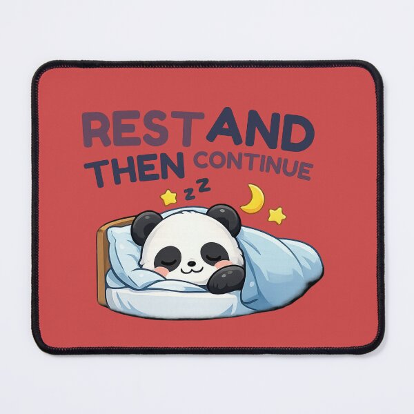 Item preview, Rest and Then Continue Self Care Inspiration Design designed and sold by WallMuseStudio .