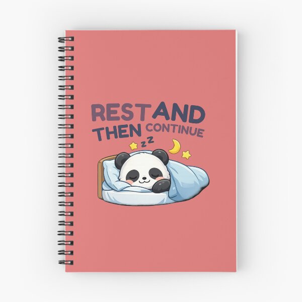 Item preview, Rest and Then Continue Self Care Inspiration Design designed and sold by WallMuseStudio .