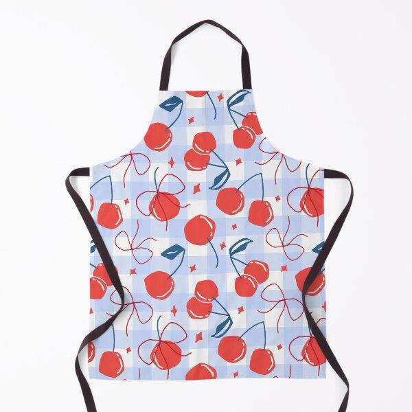 Item preview, Cherry Picnic Gingham Pattern designed and sold by ByJYA.