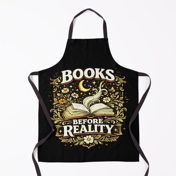 Item preview, Books Before Reality Vintage Book Lover T-Shirt | Retro Reading Graphic Tee designed and sold by Ahsacom.
