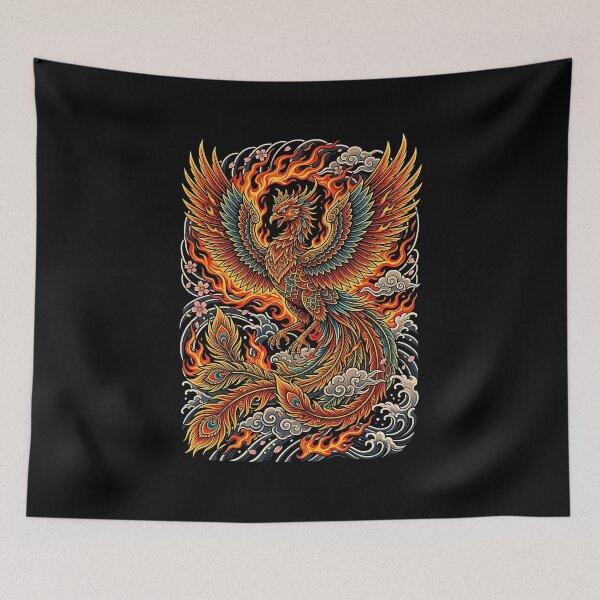 Item preview, Blazing Sakura Phoenix designed and sold by HexOne.