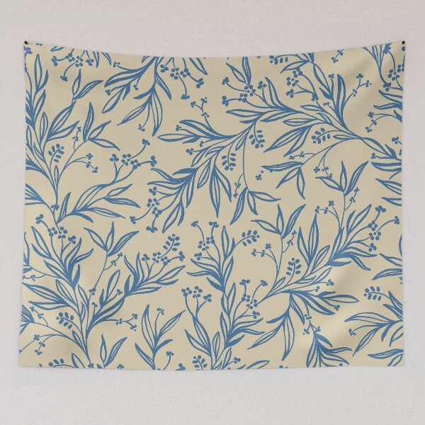 Item preview, Blue Floral · Floral background designed and sold by dacoparo.