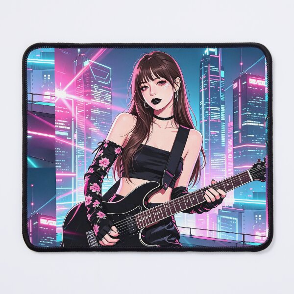 Item preview, Y2K Rock Star in Black with Guitar designed and sold by Bondingbonding.