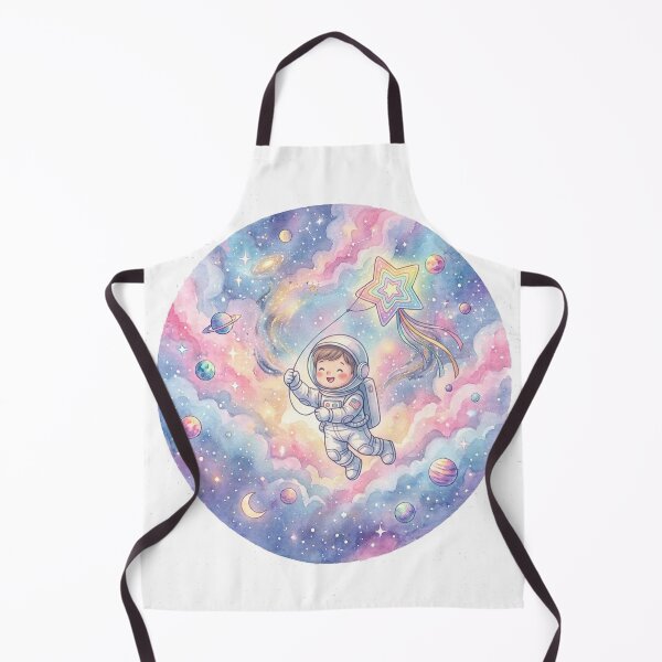 Item preview, Kawaii Astronaut Flying a Rainbow Star Kite | Pastel Galaxy Watercolor Space Art designed and sold by RoyArt0.