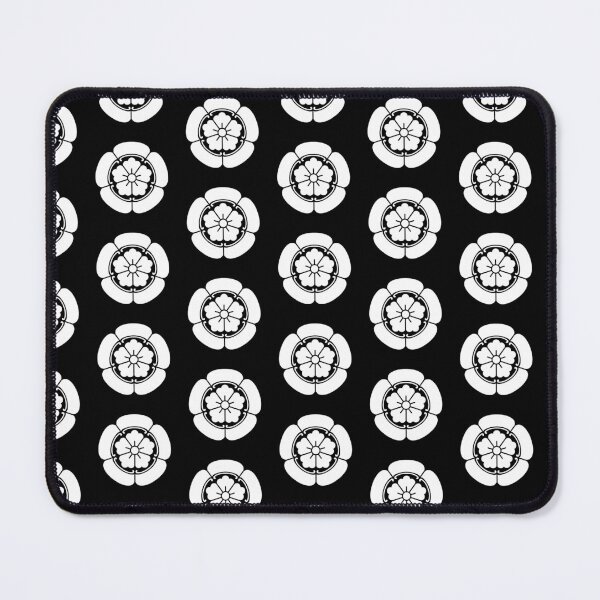 Item preview, Samurai Oda Mokko Nobunaga Oda Family Crest White Black Tile / Japanese Crest designed and sold by 戦国まーけっと SENGOKU MARKET.