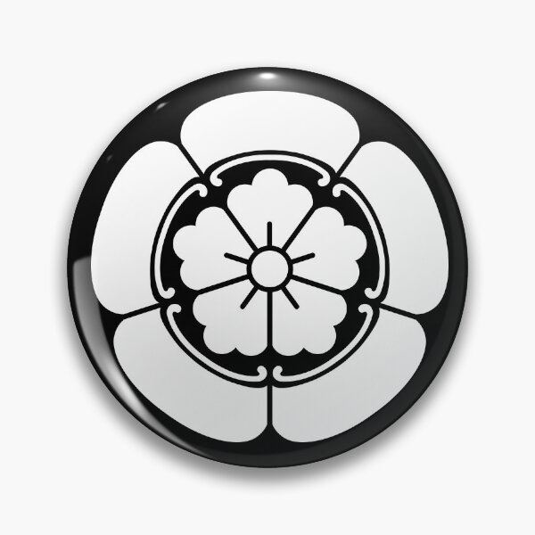 Item preview, Samurai Oda Mokko Nobunaga Oda Family Crest White Black / Japanese Crest  designed and sold by 戦国まーけっと SENGOKU MARKET.