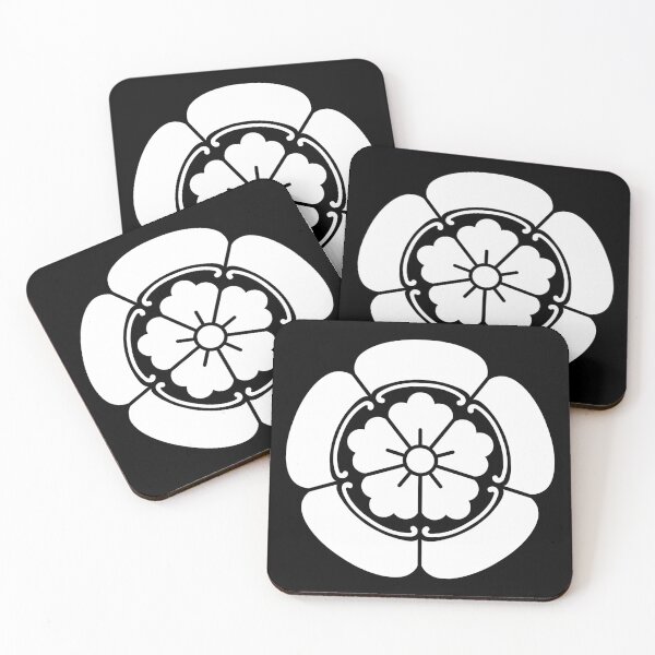 Item preview, Samurai Oda Mokko Nobunaga Oda Family Crest White Black / Japanese Crest  designed and sold by 戦国まーけっと SENGOKU MARKET.