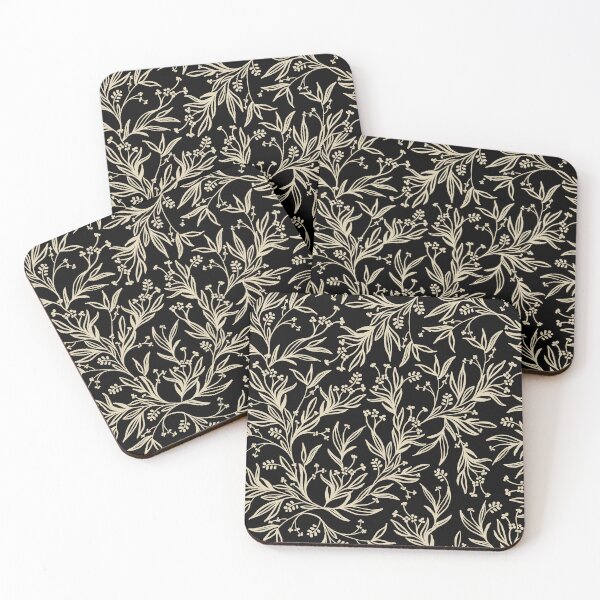 Item preview, Black Floral · Floral background designed and sold by dacoparo.
