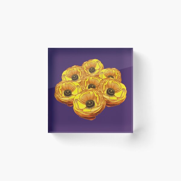 Item preview, Golden Flowers -- Moonfox designed and sold by KrystalBStudios.