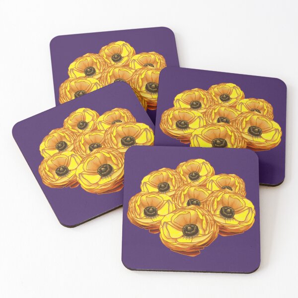 Item preview, Golden Flowers -- Moonfox designed and sold by KrystalBStudios.