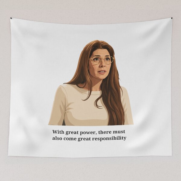 Item preview, Aunt May spiderman inspired vector art | Inspirational Responsibility Typography | Comic Inspired Design designed and sold by Fandom Universe.