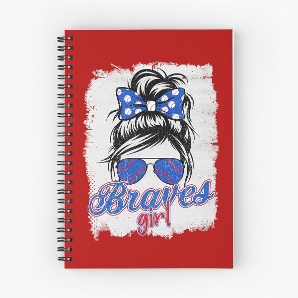 Item preview, Vintage Braves Girl Messy Bun Sports Team Spirit designed and sold by RockTheFeal.