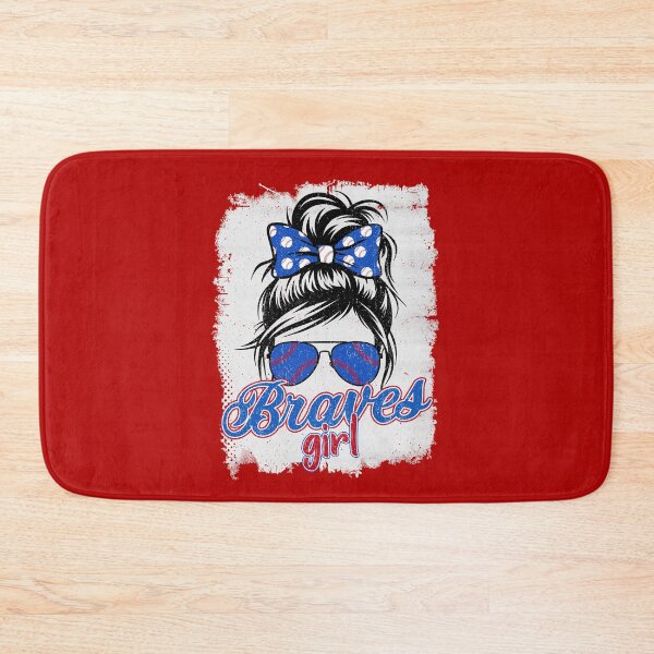 Item preview, Vintage Braves Girl Messy Bun Sports Team Spirit designed and sold by RockTheFeal.