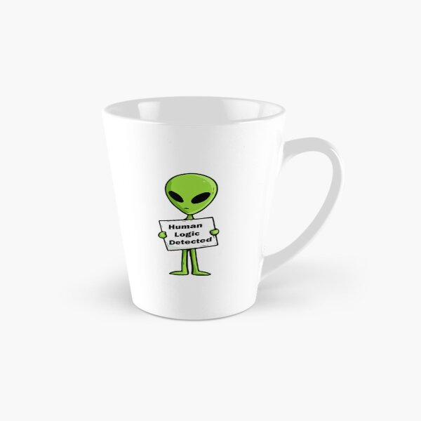 Item preview, Funny Alien Human Logic Detected designed and sold by Soft Mayhem Studio.