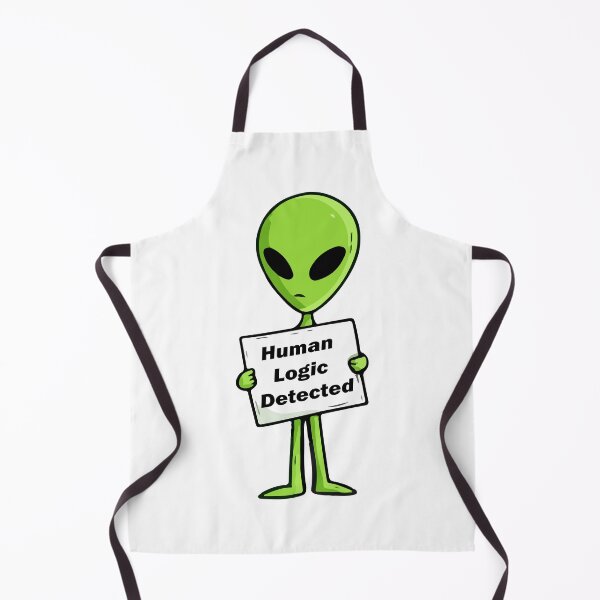 Item preview, Funny Alien Human Logic Detected designed and sold by Soft Mayhem Studio.