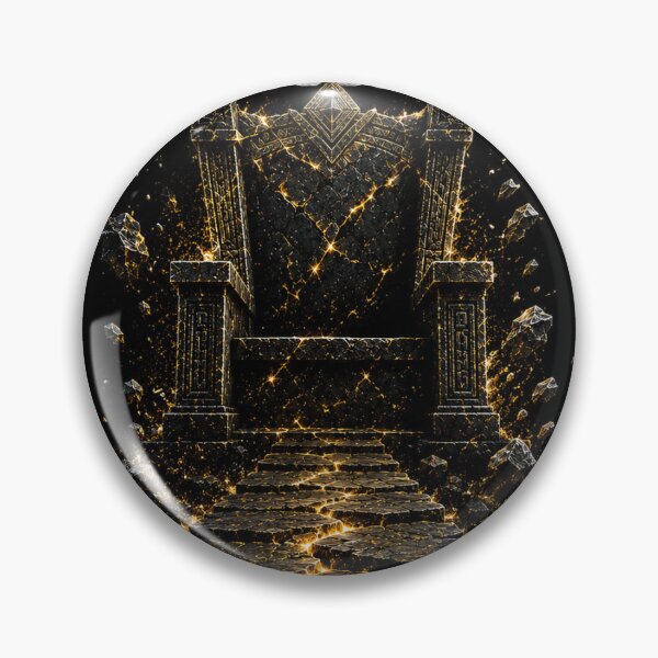 Item preview, Earn Your Place | Empty Obsidian Throne Luxury Streetwear T-Shirt designed and sold by Bathu Designs.