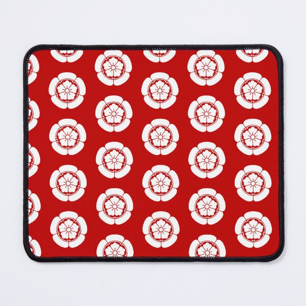 Item preview, Samurai Oda Mokko Nobunaga Oda Family Crest White Red Tile / Japanese Crest designed and sold by 戦国まーけっと SENGOKU MARKET.