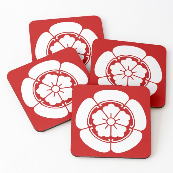 Item preview, Samurai Oda Mokko Nobunaga Oda Family Crest White Red / Japanese Crest  designed and sold by 戦国まーけっと SENGOKU MARKET.