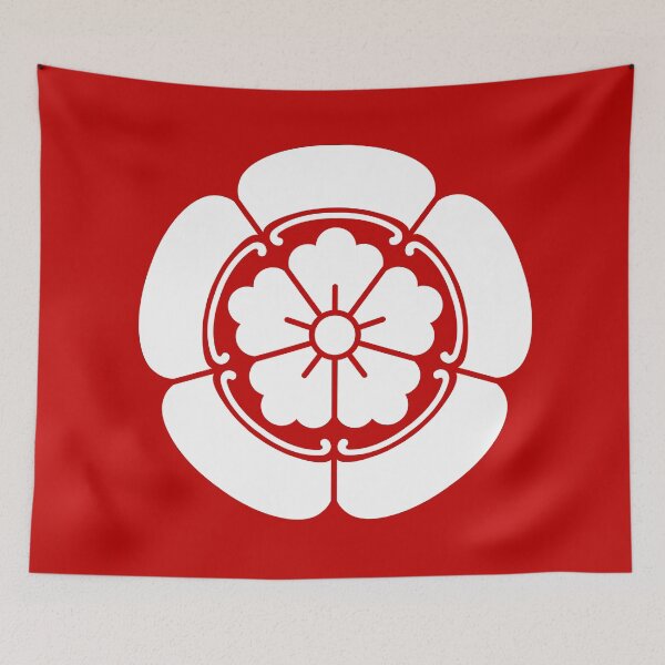 Item preview, Samurai Oda Mokko Nobunaga Oda Family Crest White Red / Japanese Crest  designed and sold by 戦国まーけっと SENGOKU MARKET.