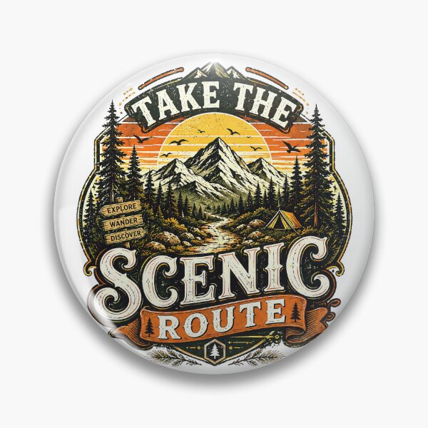 Item preview, Take the Scenic Route Vintage Hiking T-Shirt | National Park Adventure Tee designed and sold by Ahsacom.