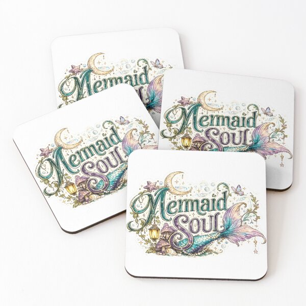 Item preview, Mermaid Soul – Whimsical Mermaid Tail Sticker designed and sold by Edenglow Prints & Peculiars.