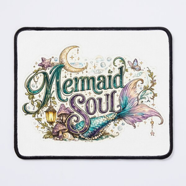 Item preview, Mermaid Soul – Whimsical Mermaid Tail Sticker designed and sold by Edenglow Prints & Peculiars.