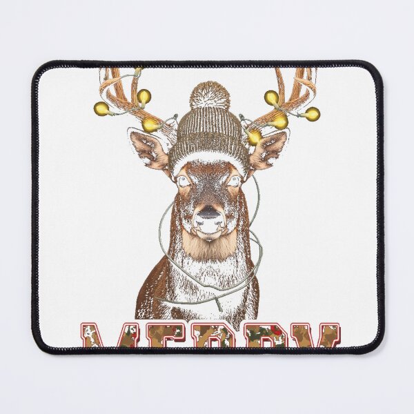 Item preview, Merry Christmas Camo Buck Deer Lights designed and sold by icm4639.