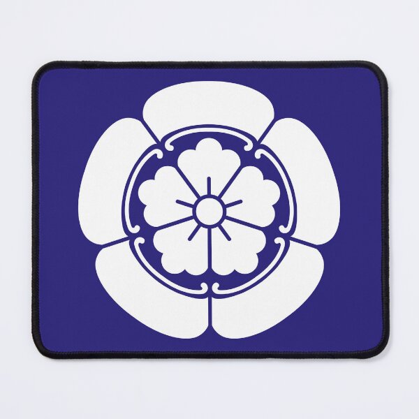 Item preview, Samurai Oda Mokko Nobunaga Oda Family Crest White Blue / Japanese Crest  designed and sold by 戦国まーけっと SENGOKU MARKET.