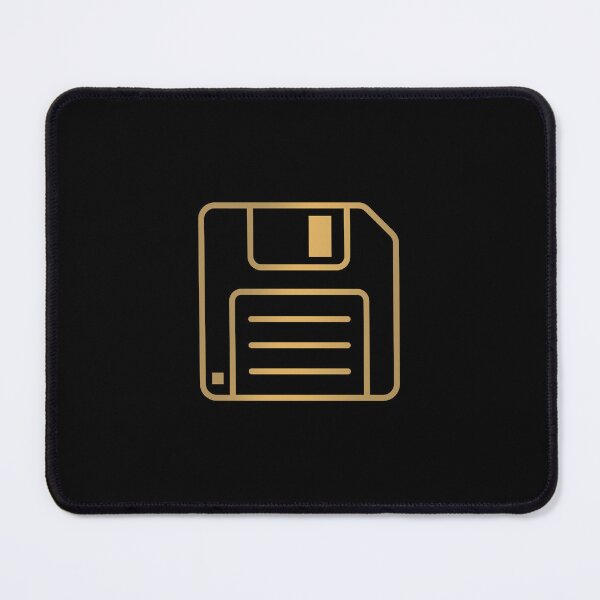 Item preview, Gold Floppy Disk Minimalist Retro Tech Save Icon Graphic designed and sold by KiwiRider.
