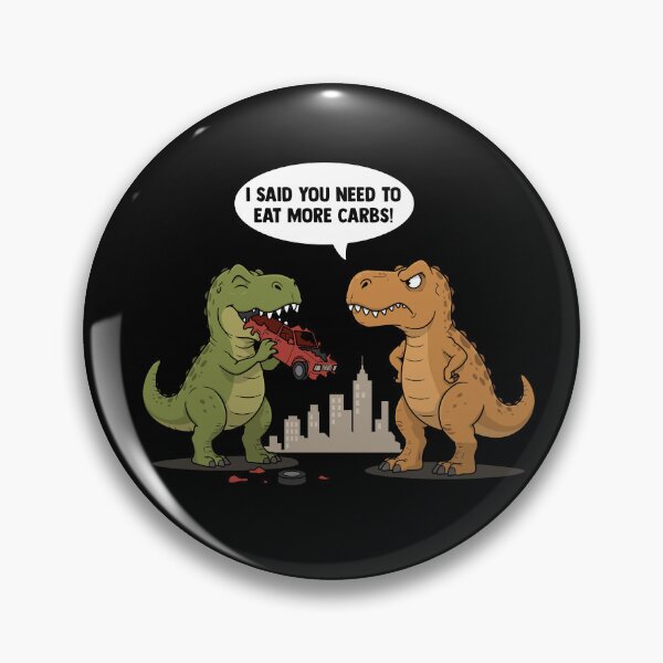 Item preview, Carbs dinosaur - funny greedy car eating monster pun designed and sold by messy-nessie.