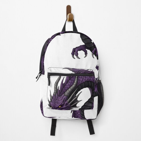 Item preview, Royal Purple Dragon Fantasy Illustration | Mythical Winged Dragon Art designed and sold by DragonSerpent Ink.