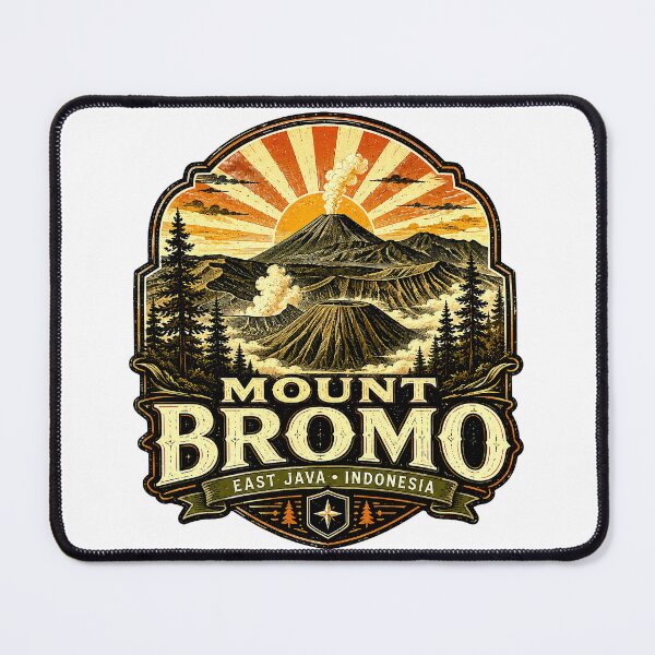 Item preview, Mount Bromo East Java Indonesia Vintage National Park Adventure T-Shirt designed and sold by Ahsacom.