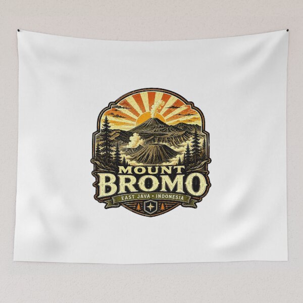 Item preview, Mount Bromo East Java Indonesia Vintage National Park Adventure T-Shirt designed and sold by Ahsacom.