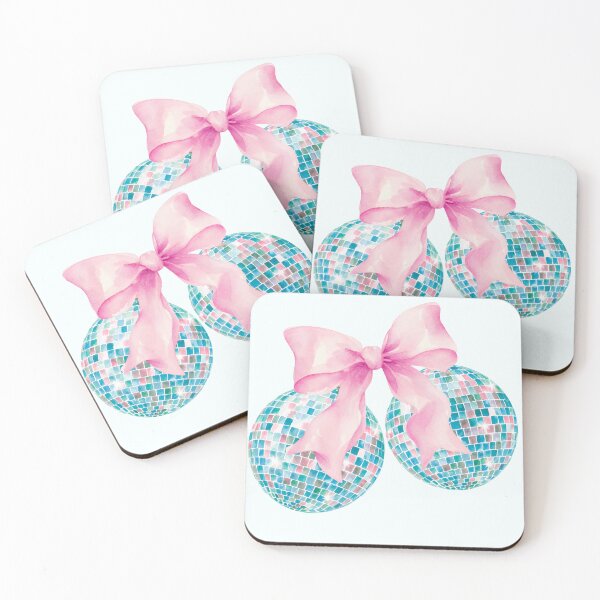 Item preview, Disco Ball with Bow Sticker designed and sold by DesignPMG.