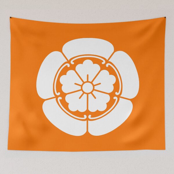 Item preview, Samurai Oda Mokko Nobunaga Oda Family Crest White Orange / Japanese Crest  designed and sold by 戦国まーけっと SENGOKU MARKET.