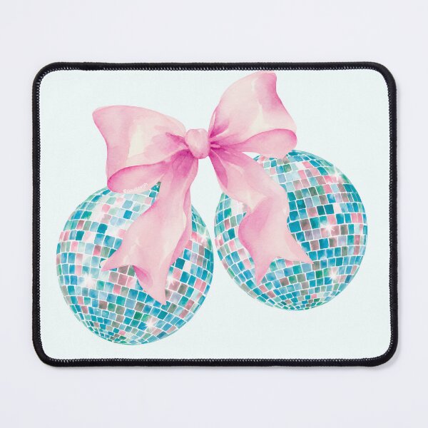 Item preview, Disco Ball with Bow Sticker designed and sold by DesignPMG.