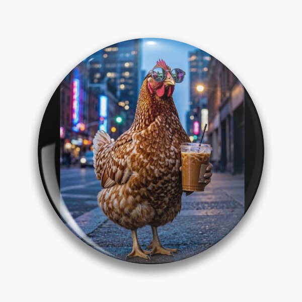 Item preview, Iced Coffee Hen  designed and sold by TheEndDesign.