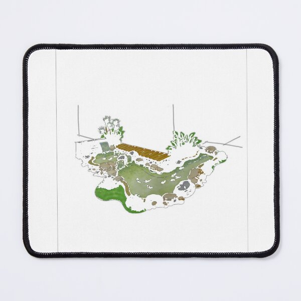 Item preview, Backyard Koi Pond and Garden Design Sketch T-Shirt_95493300 designed and sold by Juvestore24.
