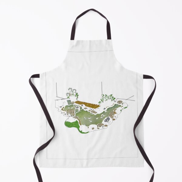 Item preview, Backyard Koi Pond and Garden Design Sketch T-Shirt_95493300 designed and sold by Juvestore24.