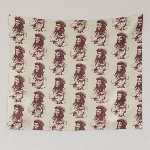 Item preview, Bob Marley rolling- halftone designed and sold by ChimyandFunky.
