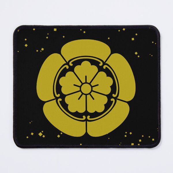 Item preview, Samurai Oda Mokko Nobunaga Oda Family Crest Faux Gold Dust Black / Japanese Crest designed and sold by 戦国まーけっと SENGOKU MARKET.