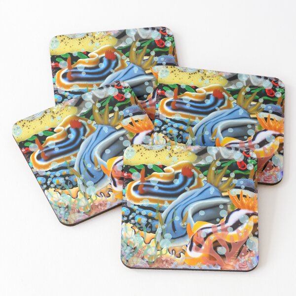 Item preview, Nudibranch Collage designed and sold by GeoGoose.