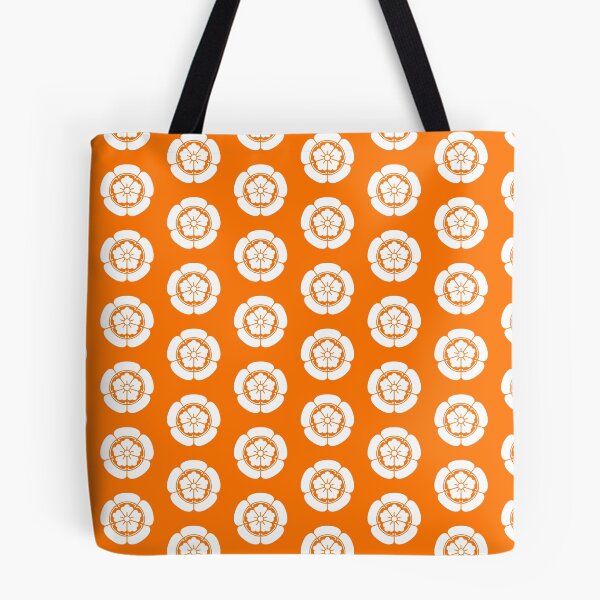 Item preview, Samurai Oda Mokko Nobunaga Oda Family Crest White Orange Tile / Japanese Crest  designed and sold by 戦国まーけっと SENGOKU MARKET.