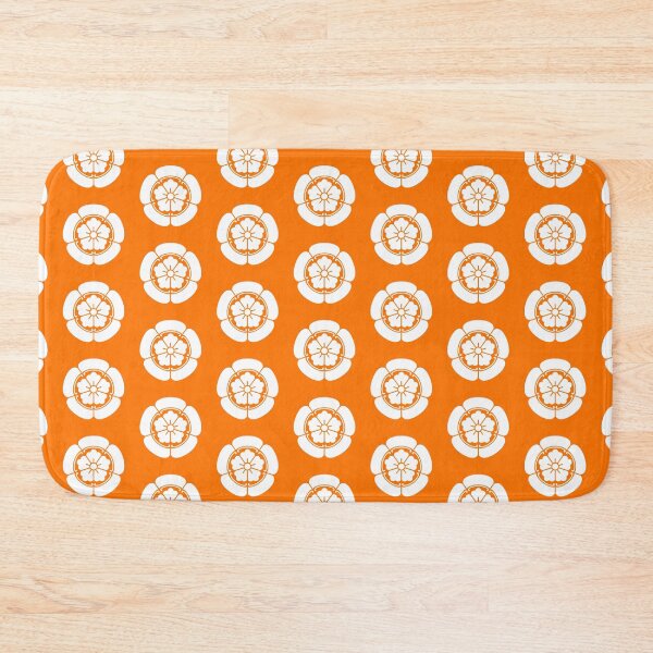Item preview, Samurai Oda Mokko Nobunaga Oda Family Crest White Orange Tile / Japanese Crest  designed and sold by 戦国まーけっと SENGOKU MARKET.