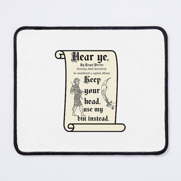 Item preview, Medieval anti litter designed and sold by -Archie Alexandre-.