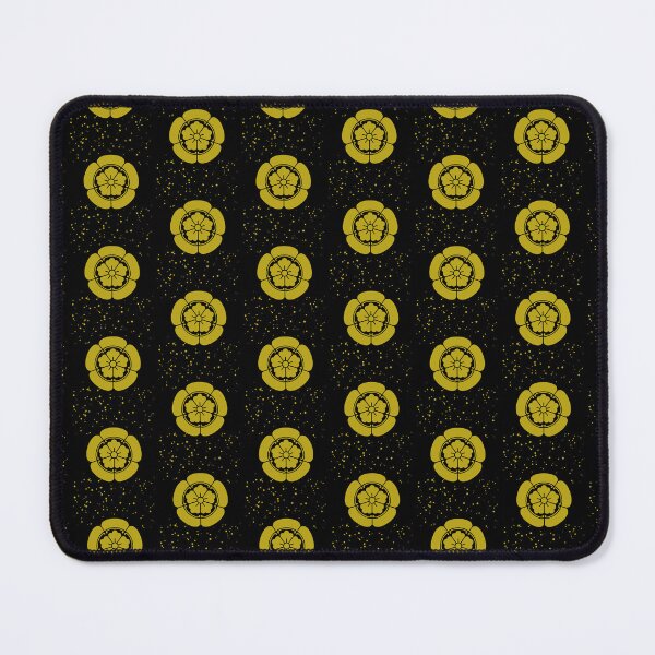 Item preview, Samurai Oda Mokko Nobunaga Oda Family Crest Faux Gold Dust Black Tile / Japanese Crest designed and sold by 戦国まーけっと SENGOKU MARKET.