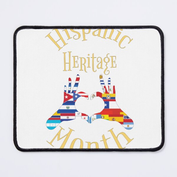 Item preview, Flags Finger Hand Heart Hispanic Heritage Month T-Shirt_33990518 designed and sold by JJLetterDesigns.