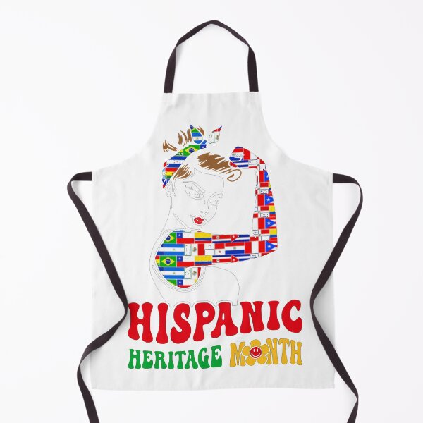 Item preview, Groovy Hispanic Heritage Month Woman Latino Countries Flag T-Shirt_35325740 designed and sold by Voila-creative.